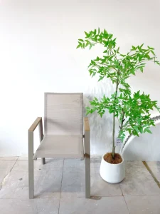 Outdoor Leisure Chair Aluminum Chair with Simple Armrests Simple Armchair for Outdoor Use Outdoor Chair