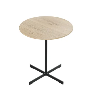 Outdoor Nightclub Cafe Tables Europe Style Wood Round Nordic Height Small Bar Table