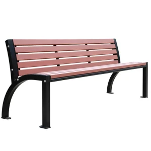 Outdoor Park Antique Wooden Bench Seat Outside Street Wood Plastic Composite Bench Seating Public Garden Patio Bench Chair