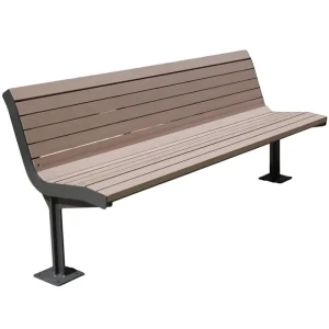Outdoor Park Heavy Duty Wooden Bench Seat Outside Street Hardwood Wood Bench Seating Public Garden Patio 3 Seater Chair Bench