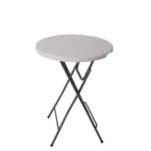 Outdoor Portable Dia 80cm High Top Bistro Tables Hdpe Plastic Folding Round Cocktail Bar Table for Events Party
