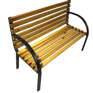 Outdoor Public Park Plaza Bench Seat 3 Seaters Wooden Long Patio Benches