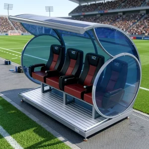 Outdoor Sports Player Rest Bench TBX-C Galvanized Steel Frame Vandal Proof Durable Soccer Substitute Shelter for Football Rugby