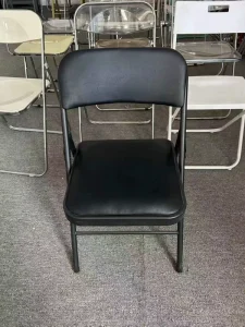 Outdoor Stackable Metal Dining Chair Steel Garden Event Seating for Wedding Party and Training Use