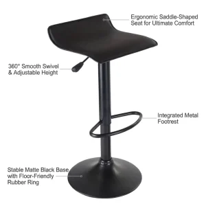 Outdoor Waterproof Bar Chair Garden Terrace Furniture High Stool for Patio Bistro Hotel Beach Resort Bar Furniture