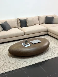 Oval Coffee Table Distinctive North American Black Walnut High End Song Dynasty Aesthetics Artistic Design Large