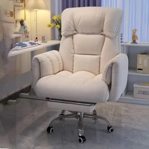 Oversized Executive Office Chair Adjustable Swivel Desk Chair with High Back Comfortable Lazy Chair for Home Office