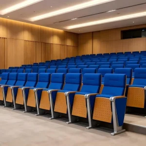 P630 Modern Foldable Wood Auditorium Chair for Theater School and Hotel Use