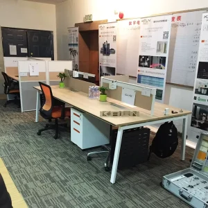 PAKE Most Popular Customized Modern Steady Office Cubicle Workstation Melamine Board Partition 6 year Warranty for 4 Person