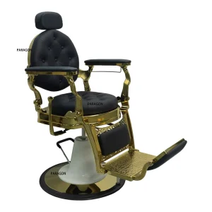 PARAGON Barber Seat Chairs High Quality Vintage Style Leather Grey Beauty Salon Antique Barber Chair Barber Shop