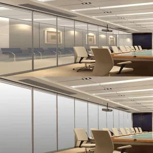 PDLC Smart Window Glass Self Adhesive Modern Modular Heat Insulation Wall Partition Cubicle Operable Partition for Home Office