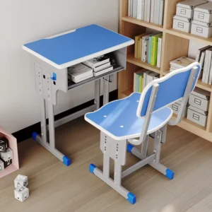 PM PM 2388 Modern Design School Classroom Furniture Set Primary School Student Desk and Chair Foldable Made of Metal