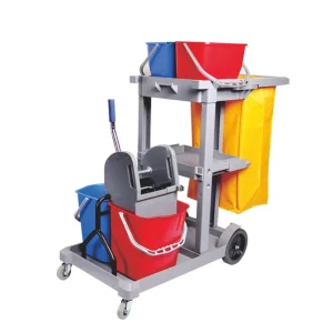 PP Plastic Cleaning Trolley Janitor Cart Wheel Barrows Outdoor Dining Car