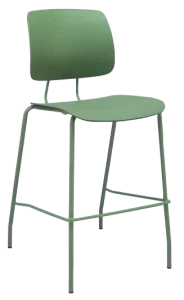 PP Plastic Modern Multi-Purpose Bar Stool for Home Kitchen Dining Counter Commercial Cafe Living Room Workshop Use