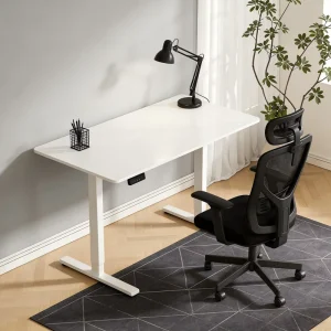 PRORIALS Modern Durable Office Training Furniture Portable Folding Flip Table with Adjustable Height Laptop Collapsible Desk