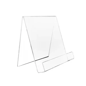 PS Acrylic J Holder Bookstore Magazine Comic Easel Display Racks Clear Transparent Acrylic Book Display Stand