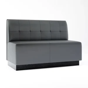PU Leather Sofa Nightclub Booth Seating Button Tufted Dining Bench Restaurant Cafe Leather Sofa