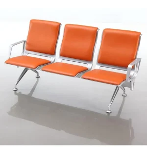 PU Pad Waiting Chair Manufacturer Stainless Steel Airport Chair Waiting Room Seating