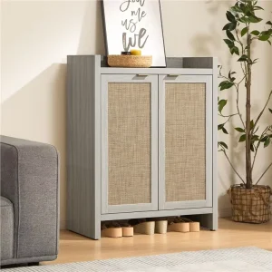 Panel Furniture Cross border Modern Simple Locker Rattan Shoe Cabinet Rack