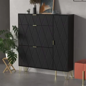 Panel Furniture Cross border Supply Living Room Shoe Cabinet Rack Large Capacity Simple Factory