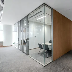 Partition Panels Systems Frameless Frosted Modern Home Gym School Wall Movable Custom Division Demountable Glass Partitions