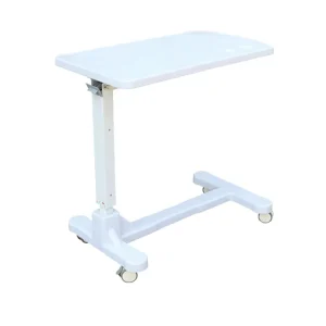 Patient Dining Over Bed Table ABS Hospital Adjustable Bedside Table Food Table for Hospital Bed