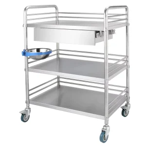 Patient Emergency Trolley Medical Trolleys Hospital Trolley Stainless Steel Medical Cart