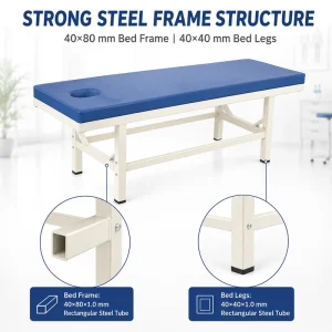 Patient Examination Bed Medical Treatment Table for Hospital Clinic with Comfortable Cushion
