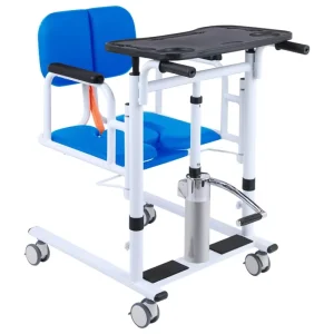 Patient Lift Transfer Wheelchair for Bedside Toilet Transport 150kg Capacity Home & Hospital Use Rehabilitation Therapy Supplies