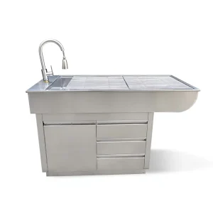 Pet Hospital Treatment Table Veterinary Surgical Table Dissection Table Stainless Steel Dog Washing Basin Pet Bathing Tub