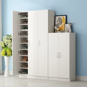 Philippines Condo Modern Anti Termite Aluminum Shoe Cabinets Waterproof Entrance Storage Rack