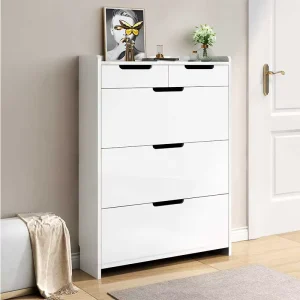 Philippines Contemporary Elegant Marble Look Top Honeycomb Aluminum Shoe Cabinets
