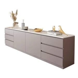 Philippines Living Room Background Wall Custom Metal TV Cabinet Storage System
