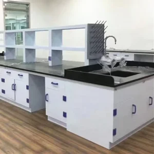 Physics and Chemistry Laboratory PP Island Table Acid and Alkali Resistance Lab Bench