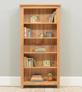 Pine Used Library Wooden Simple Bookcase Design