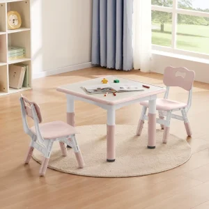 Plastic Children Furniture Table and Chair Sets Height Adjustable Desk and Chair Set Home Furniture Study Table for Children