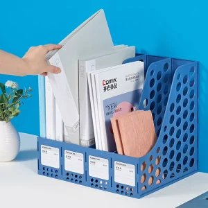 Plastic Desktop File Rack Office File Rack Magazine Storage Rack Storage Rack for Students