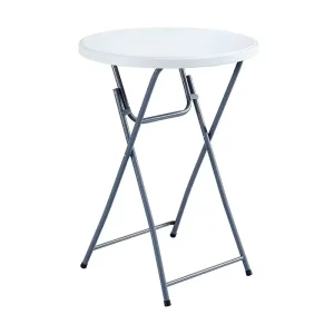 Plastic Folding Round Bar Table Cocktail Tables for Parties or Events Rental