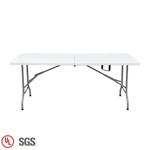 Plastic Hotel Table Wedding Banquet White Folding 6ft Rectangle Table for Dining
