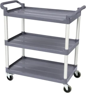 Plastic Hotel Utility Cart 3 Tier Restaurant Food Service Trolley Cart