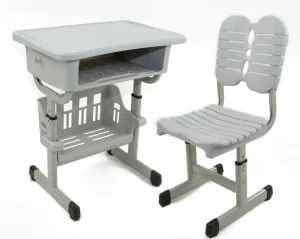 Plastic Modern Student Desk Chair Set Heavy Duty School Furniture Commercial Use Home Office Study Rooms Training