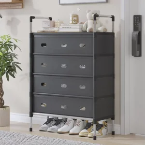 Plastic Moisture proof Rust proof Multi Layer Simple Easy Assemble Dustproof Shoe Cabinet & Rack Stand for Home Entrance
