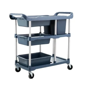 Plastic Service Cart for Hotel Restaurant Home Food Trolley Cart