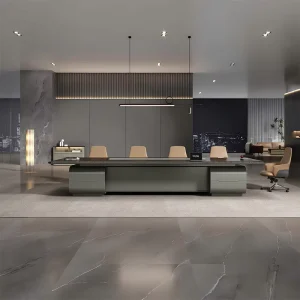 Plastic Suction Process Commercial Use Conference Table Modern Simple Large Negotiation Training Rectangular Office Furniture