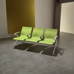 Plastic Waiting Chair Ergonomic Design for Office Lobby Hotel Reception with Metal Legs