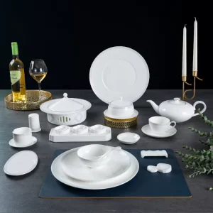 Plates Crockery Set Dinnerware Traditional Dinnerware Sets Chinese Tea Cup Set Catering Porcelain Minimalist Dinner Plates