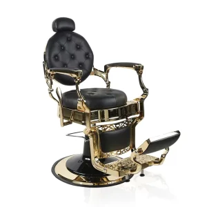 Popular Black and Gold Salon Furniture Luxury Barber Chair