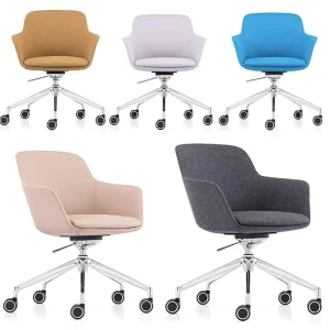 Popular Contemporary Model High Quality Low Back Ergonomic Genuine Leather Executive Leisure Office Chair Adjustable Swivel
