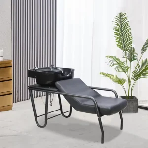 Popular Design Hair Shampoo Chairs Relaxing Plastic Bowl Salon Washing Station for Men