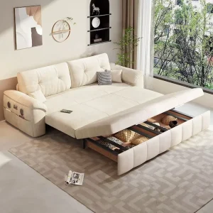 Popular Design Modern Sofa Bed Luxury Pull Out Sofa Come Bed Home Simple Couch Living Room Sofa Bed with Storage for Living Room